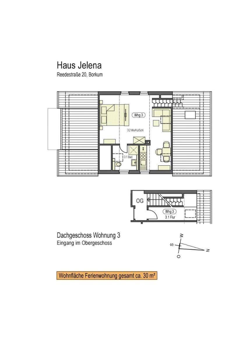 Haus Jelena Appartement 3 Borkum Luaran gambar